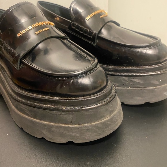 ALEXANDER WANG BLACK CARTER PLATFORM LOAFER - Picture 5 of 10